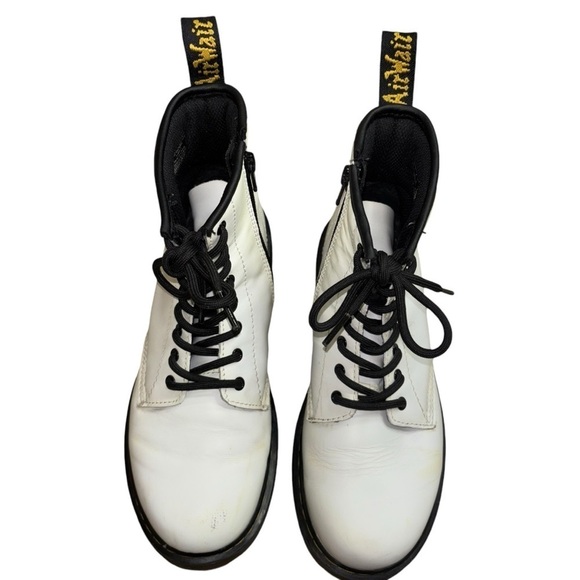 Dr. Martins 1460 Women’s Size 5 White Combat Boots Y2K Punk Grunge Rock Fall - Picture 6 of 16